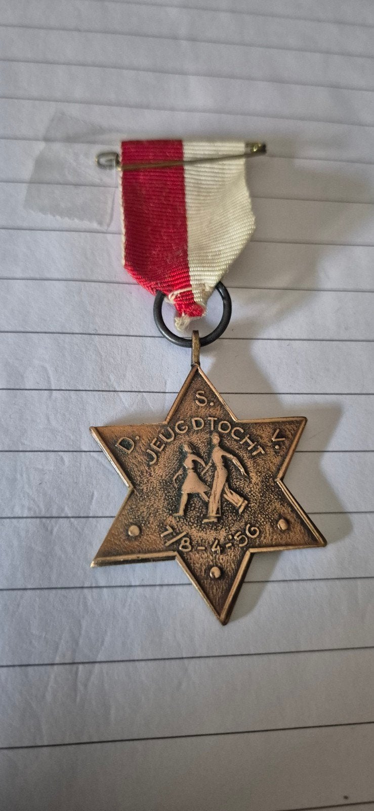 Medailles Jeugdtocht D.S.V. 7 en 8 april 1956, Ophalen of Verzenden