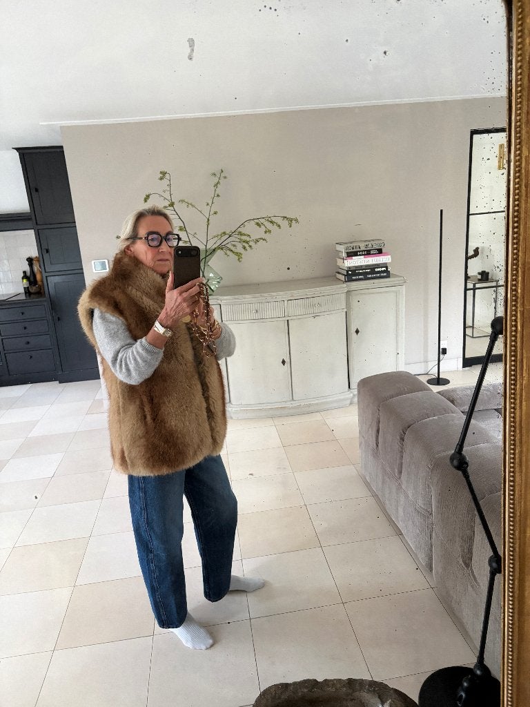 Apparis Laila vest van NEP-bont nieuw, Maat 38/40 (M), Apparis Laila, Bruin, Verzenden