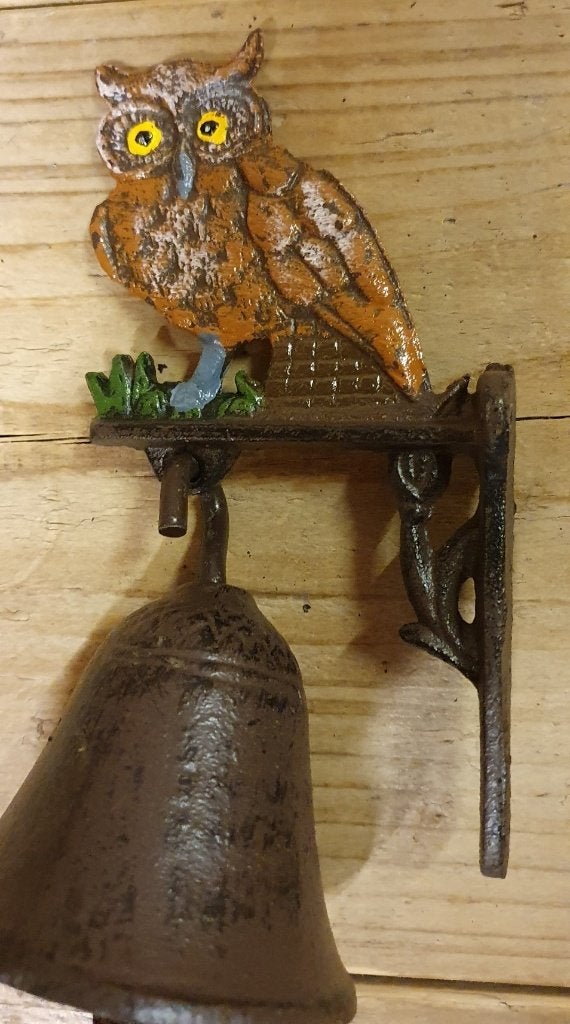 DEURBEL / UIL / GIETIJZER, Tuin en Terras, Tuinwanddecoratie, Huis en tuin decoratie Marie, Nieuw, Info@huisentuindecoratiemarie.nl