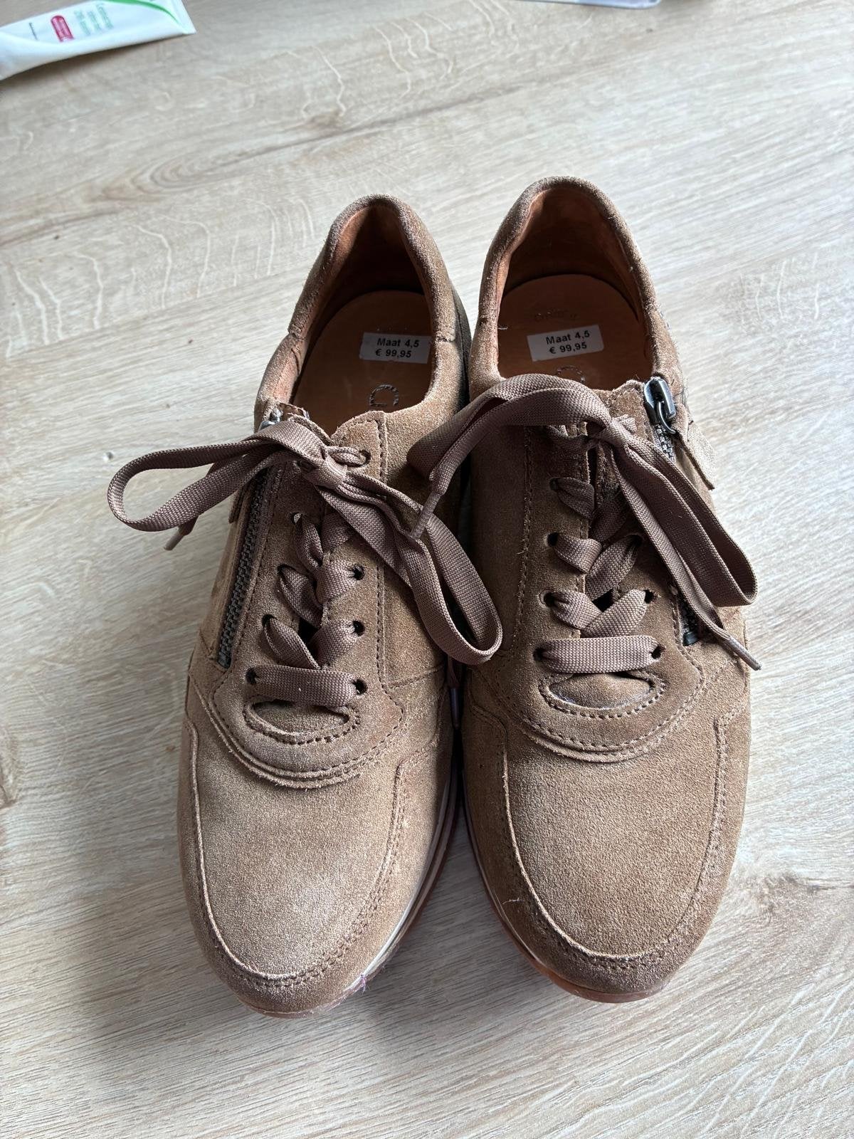 Gabor Comfort suède sneakers - Maat 37.5, Kleding | Dames, Ophalen of Verzenden, Nieuw, Bruin, Sneakers of Gympen