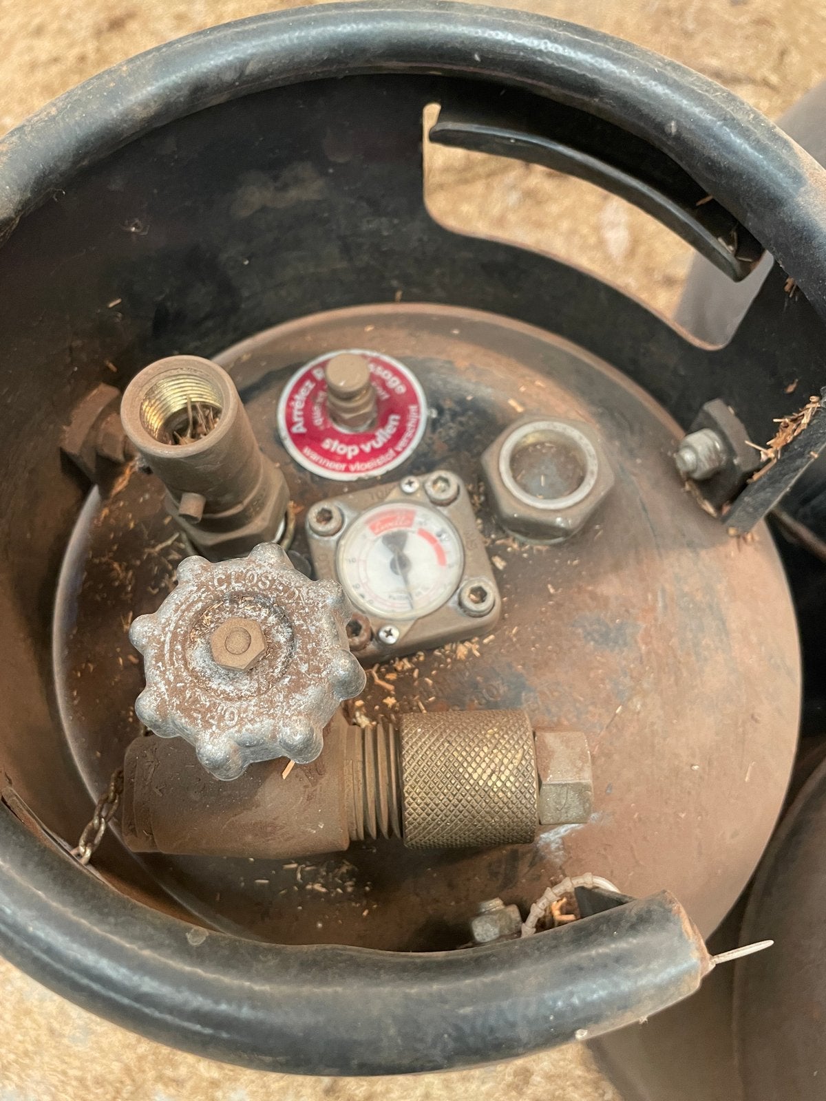Gebruikte LPG gasflessen, Ophalen, Gebruikt