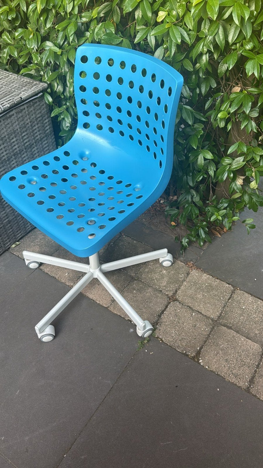 Bureaustoel, Ophalen, Gebruikt, Bureaufiets, Blauw