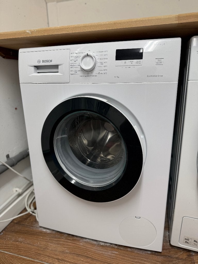 Bosch wasmachine + Samsung droger - ook los verkrijgbaar!, 4 tot 6 kg, Ophalen, Gebruikt, 85 tot 90 cm