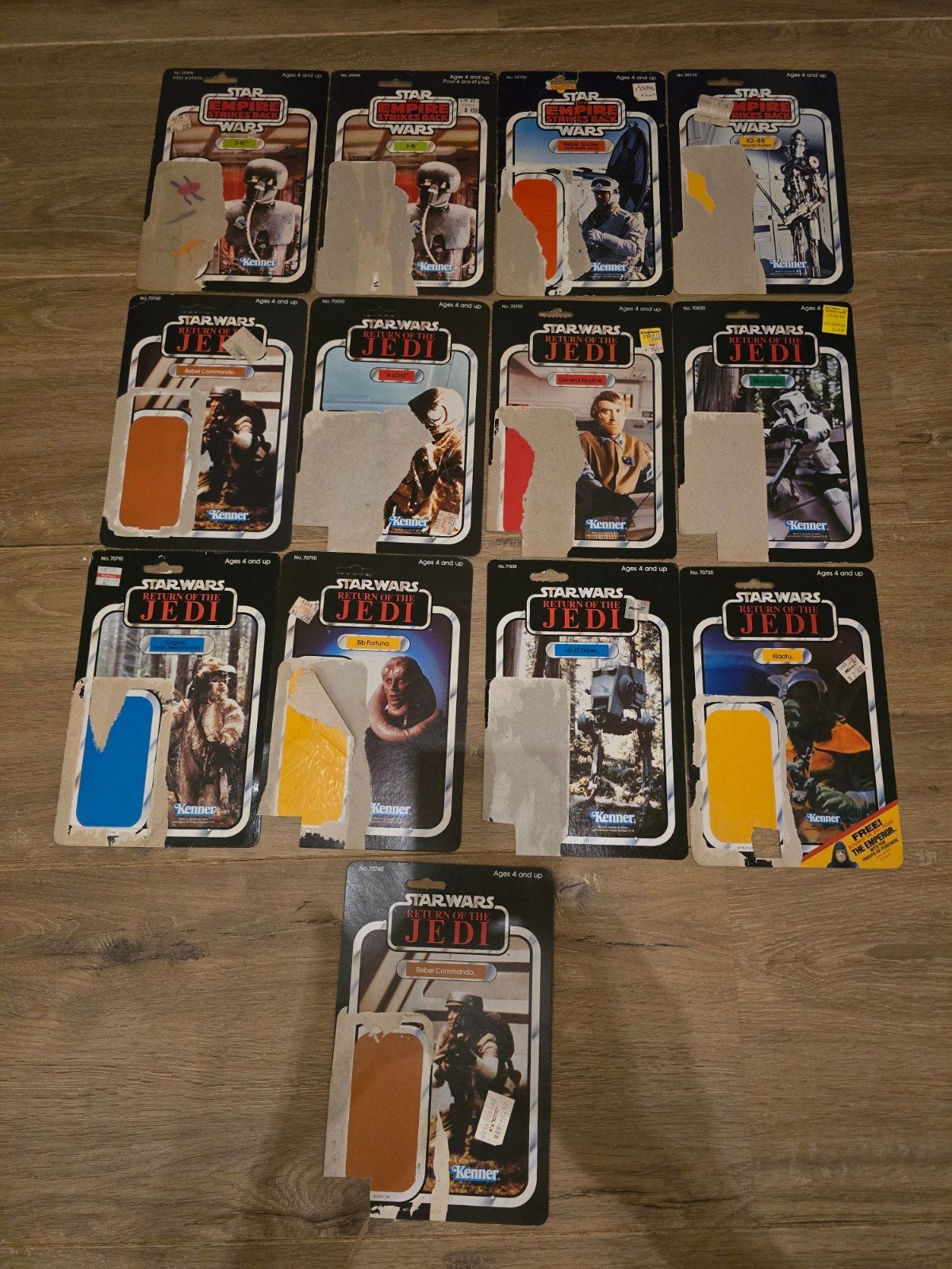Star wars vintage Cardbacks 5€ per stuk, Verzamelen, Star Wars, Ophalen of Verzenden, Actiefiguurtje