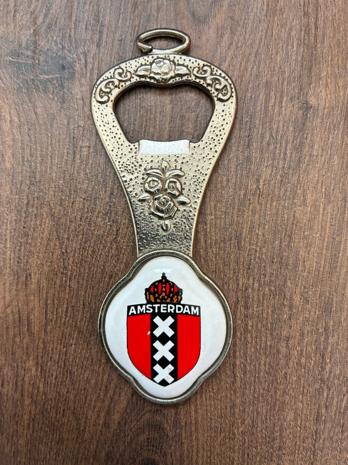 Vintage Flessenopener Wapen van Amsterdam, Ophalen of Verzenden