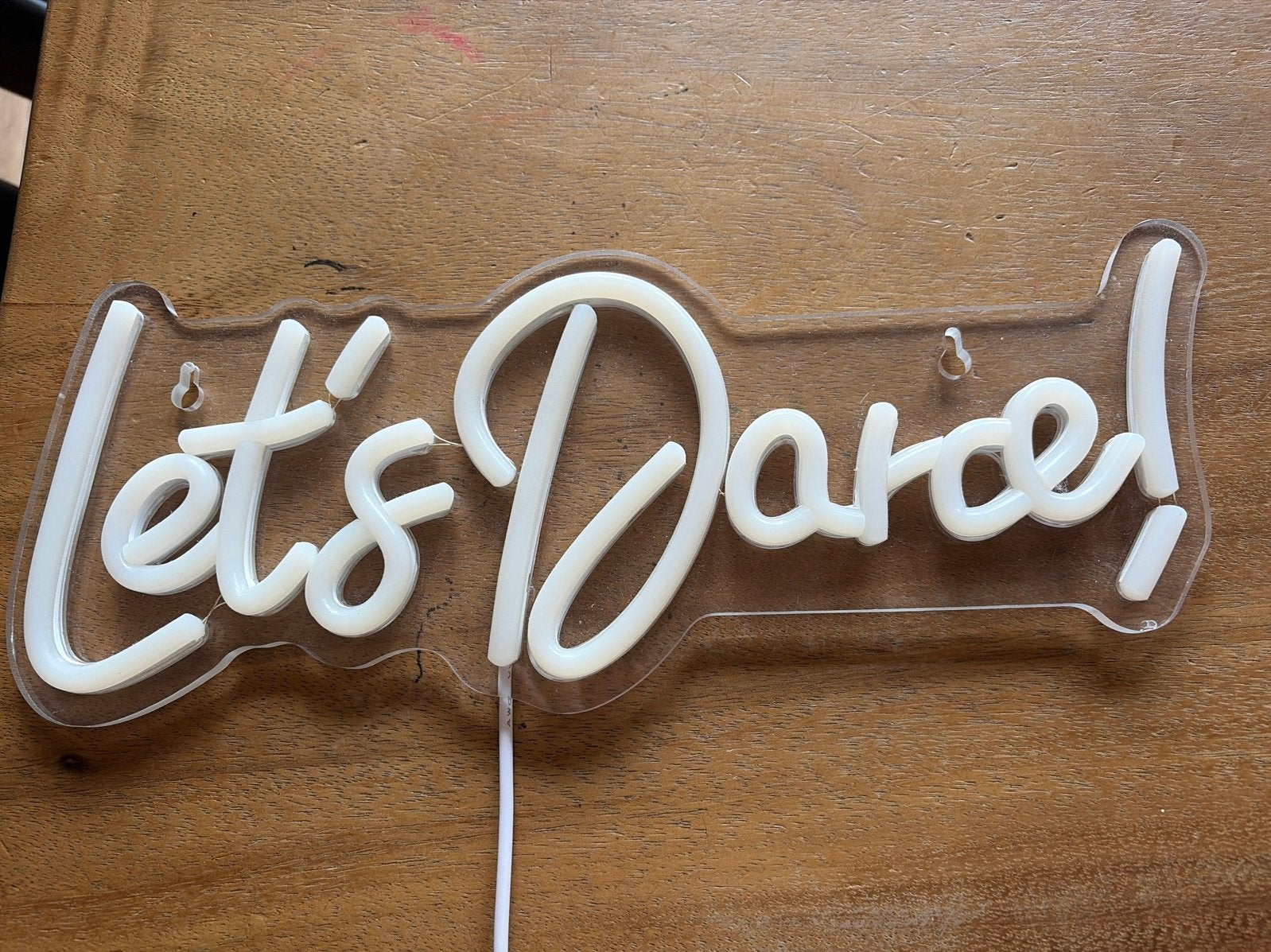 Neon LED-bord "Let's Dance" - Wit, Ophalen, Overige merken, Kunststof, Roze