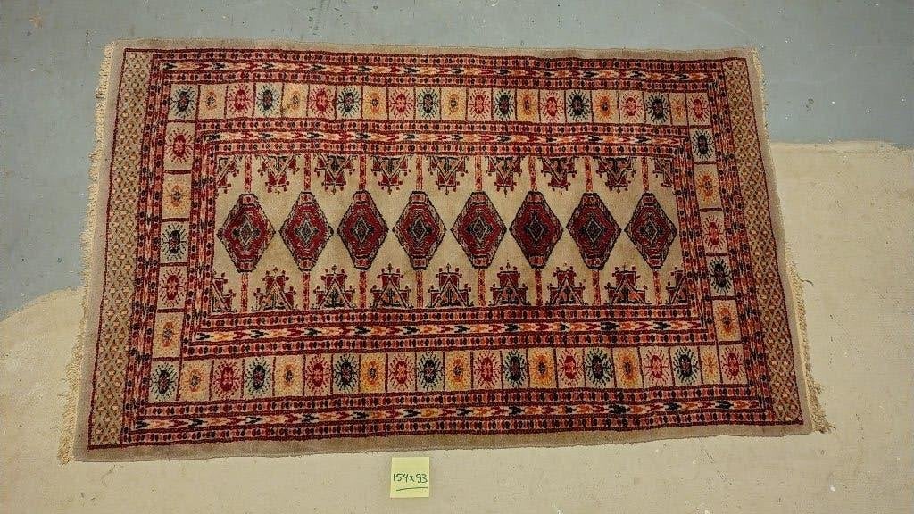 handgeknoopt Afghaans Mauri Buchara-tapijt, Huis en Inrichting, Ophalen, Zwart, Gebruikt, Afghaans Mauri Buchara-tapijt