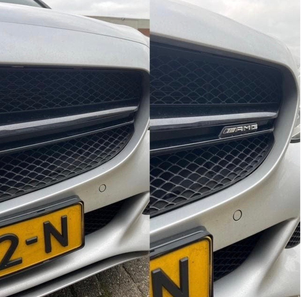 Amg grill logo gril embleem amg w205 w204 w117w177 a45 w118, Ophalen of Verzenden, Nieuw