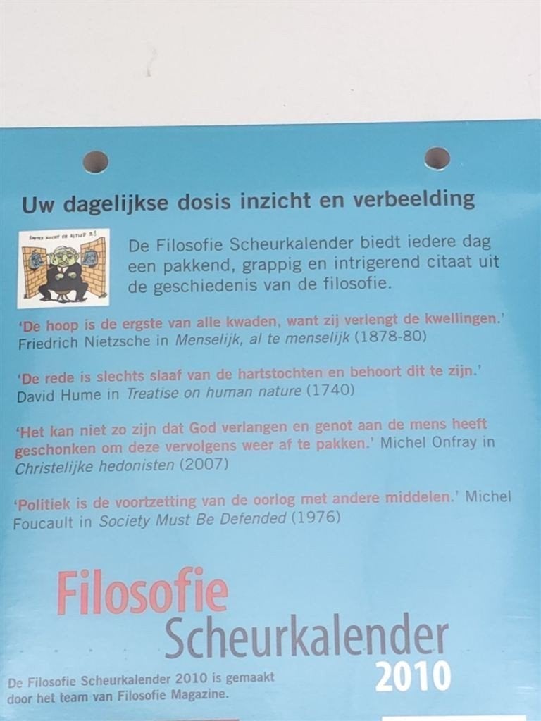 Filosofie Scheurkalender 2010 — Nieuw in Seal, Boeken, Ophalen of Verzenden, Nieuw