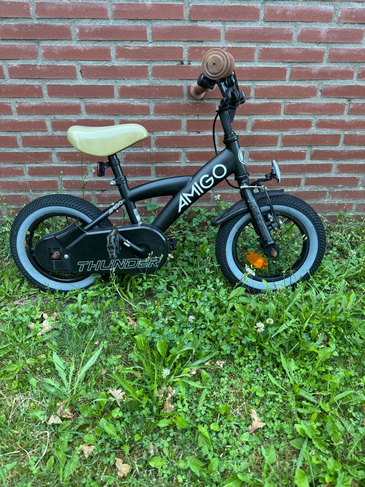 Amigo Thunder kinderfiets 12 inch, Fietsen en Brommers, Fietsen | Kinderfietsjes, Gebruikt, Minder dan 16 inch, Terugtraprem, Ophalen