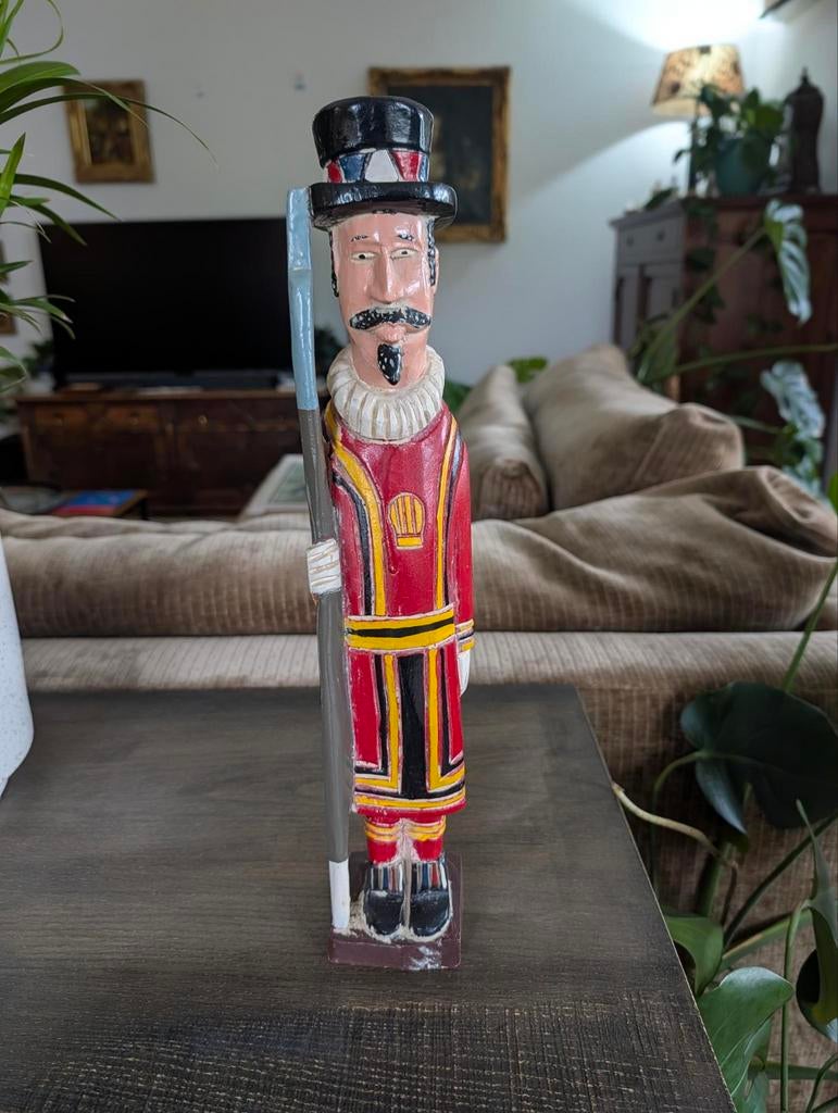 Houten soldaat antiek, Ophalen of Verzenden, Gebruikt