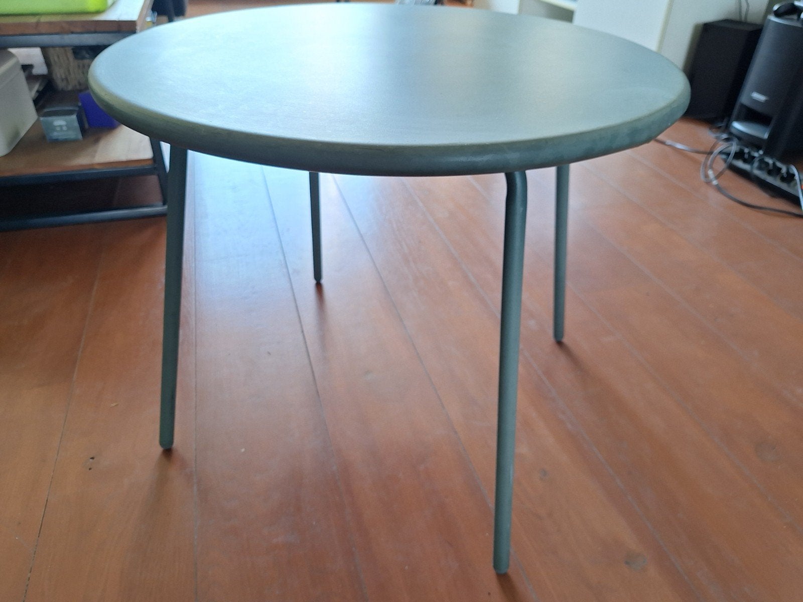 Ronde bijzettafel - Groen  (Gratis!), Ophalen, Minder dan 45 cm, Minder dan 55 cm, Gebruikt