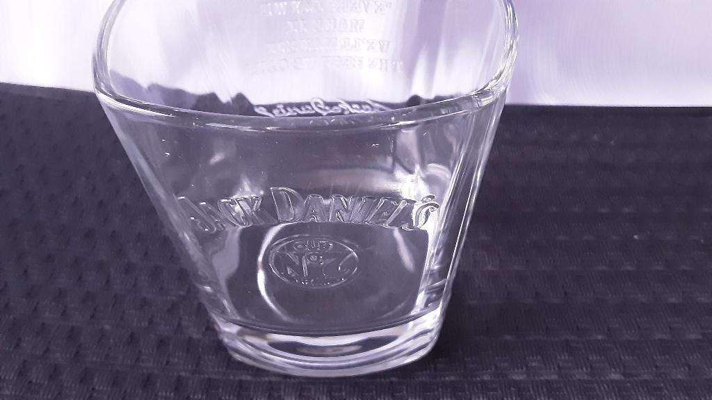 JACK DANIELS whisky glas (nr. 1), Ophalen of Verzenden, Zo goed als nieuw, Borrel- of Shotglas