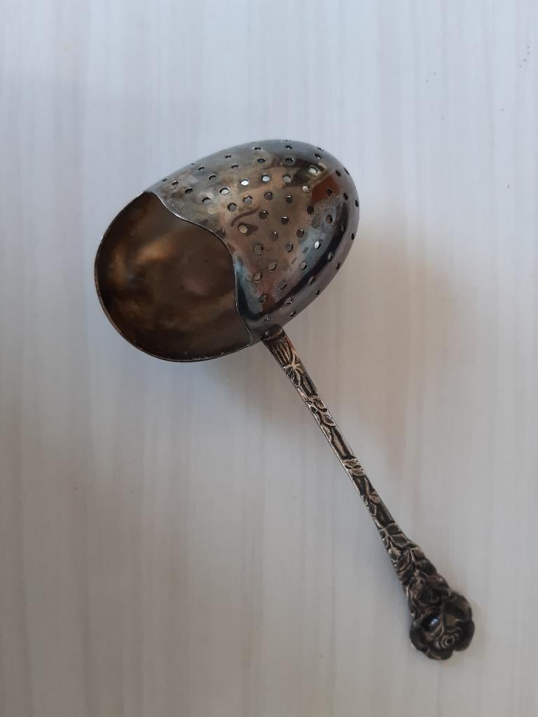 verzilverd theeei van Douwe Egberts (DE), Ophalen of Verzenden