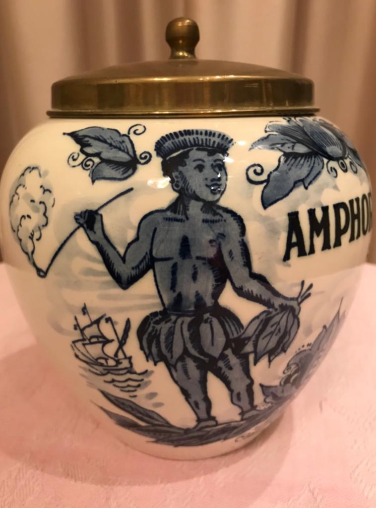 Antieke tabaks pot, Antiek en Kunst, Antiek | Keramiek en Aardewerk, Ophalen of Verzenden