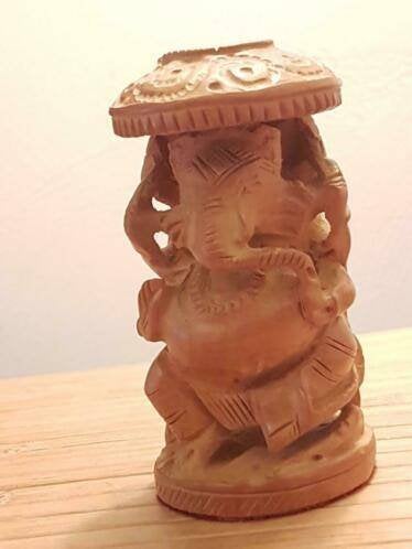Houtsnijwerk beeldje van Ganesha, Indonesië, Antiek en Kunst, Ophalen