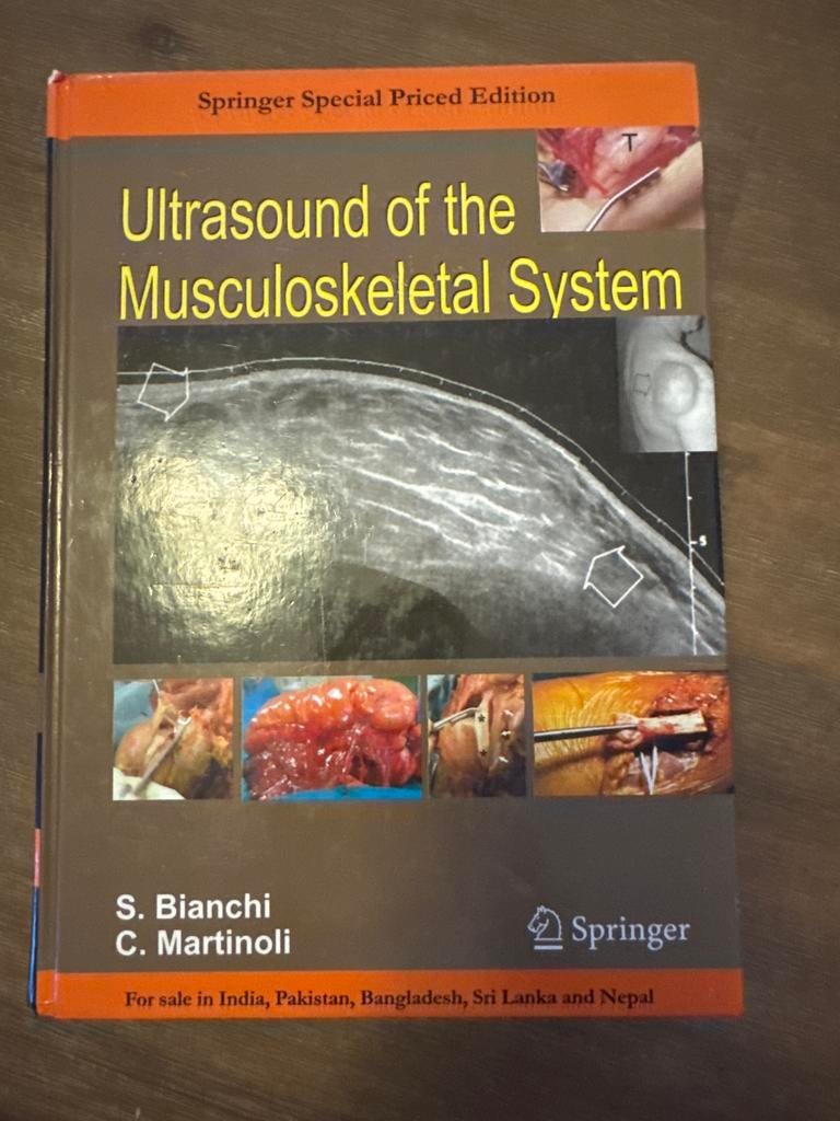 Echografie van het Musculoskeletale Systeem - S. Bianchi, Ophalen of Verzenden, Zo goed als nieuw, Natuurwetenschap