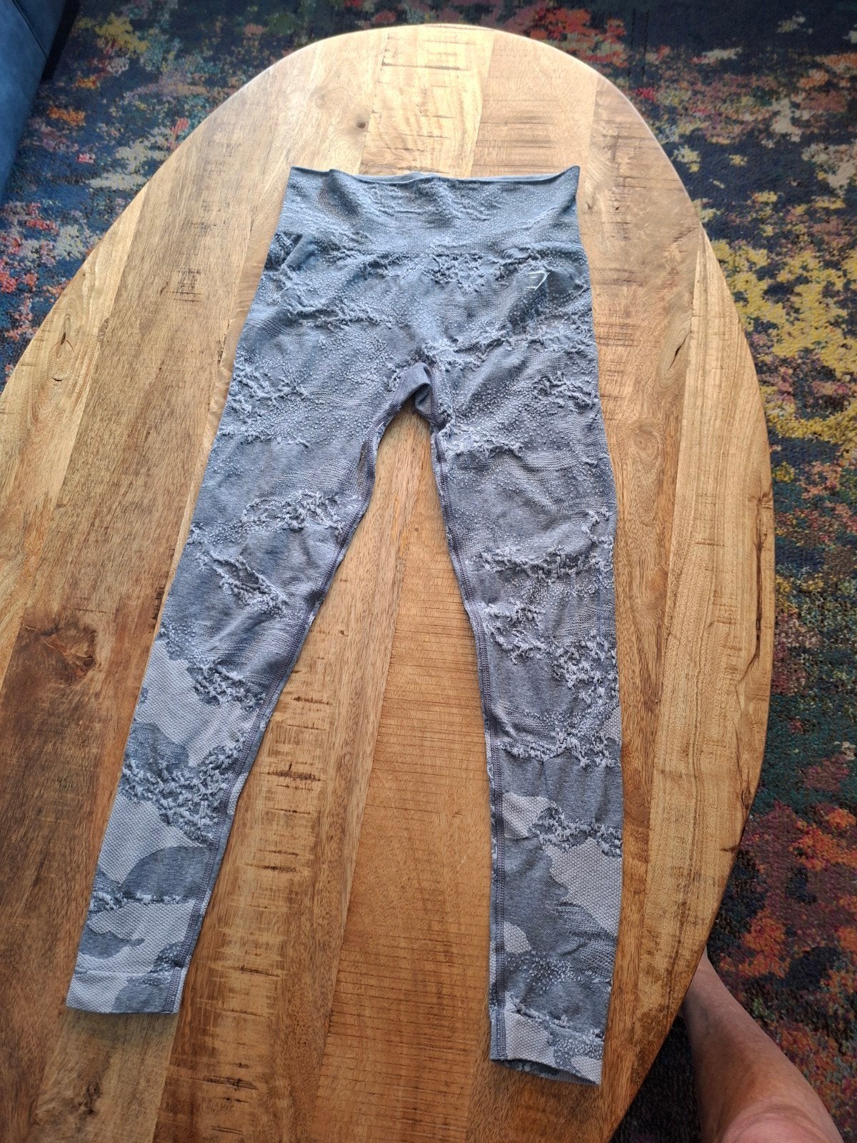 GYMSHARK DAMESLEGGING MT S CAMO, Kleding | Dames, Ophalen, Zo goed als nieuw, Maat 36/38 (S), Legging