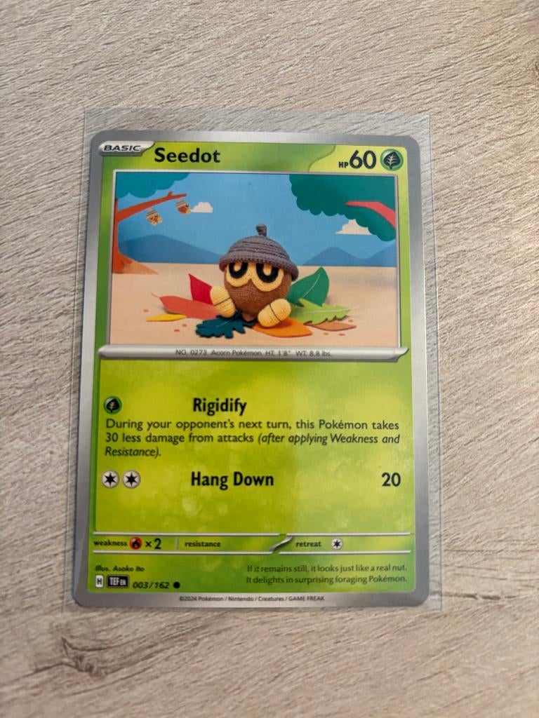 Seedot 003/162 Temporal Forces - Pokémon Kaart, Ophalen of Verzenden, Nieuw, Losse kaart