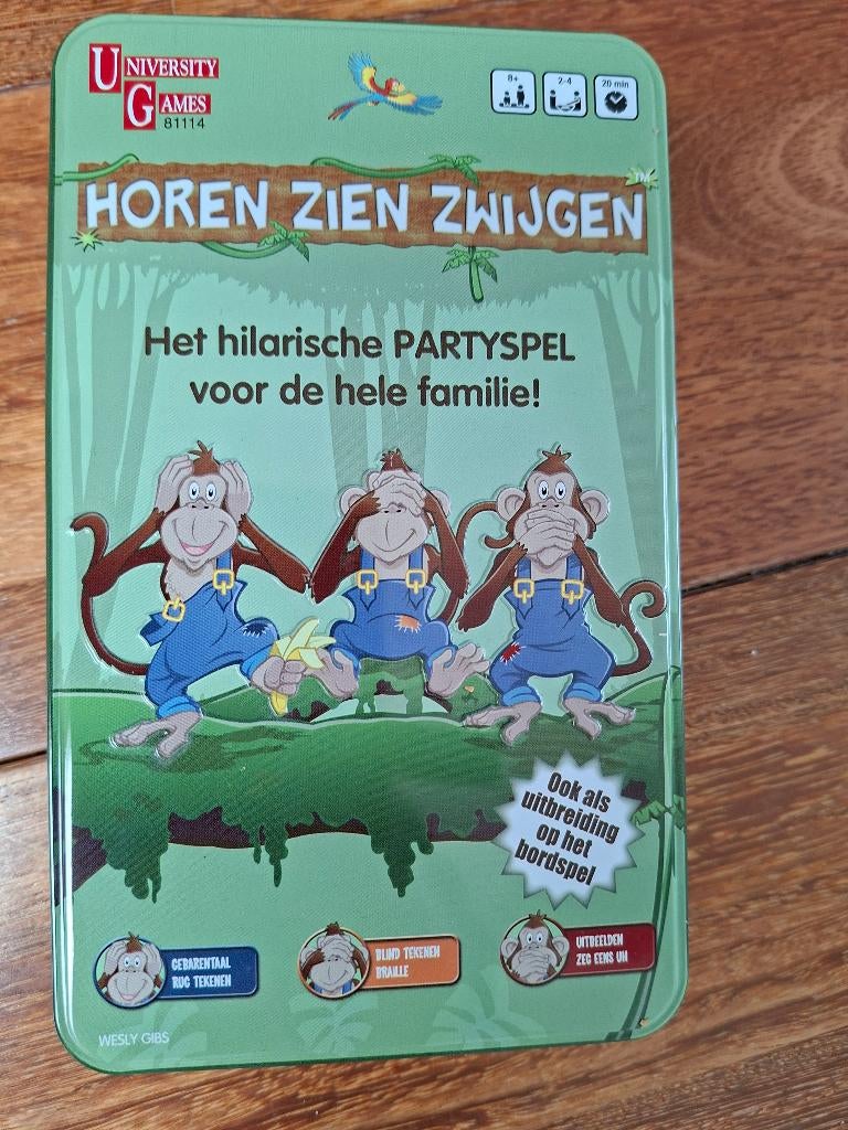 spel Horen Zien Zwijgen, Hobby en Vrije tijd, Gezelschapsspellen | Bordspellen, Een of twee spelers, Ophalen, Nieuw