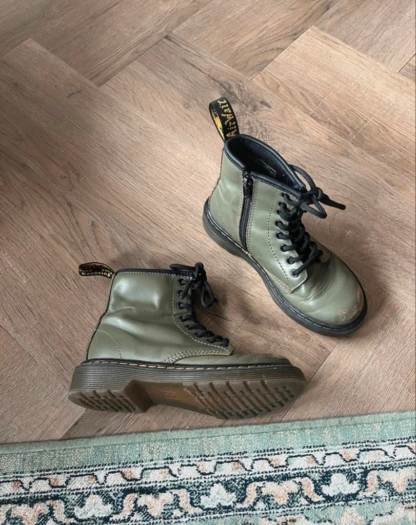 Legergroene Dr. Martens maat 31, Ophalen of Verzenden, Gebruikt, Jongen of Meisje, Schoenen