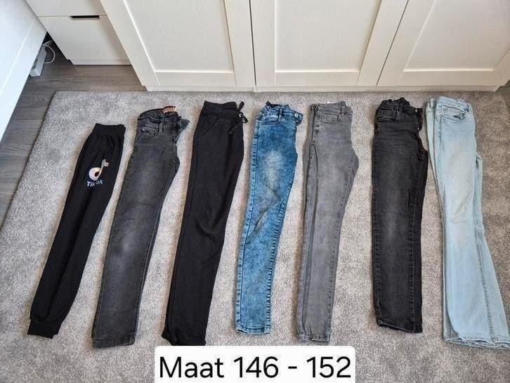 pakket meisjes broeken maat 146 - 152, Broek, Meisje, Ophalen of Verzenden, Zo goed als nieuw