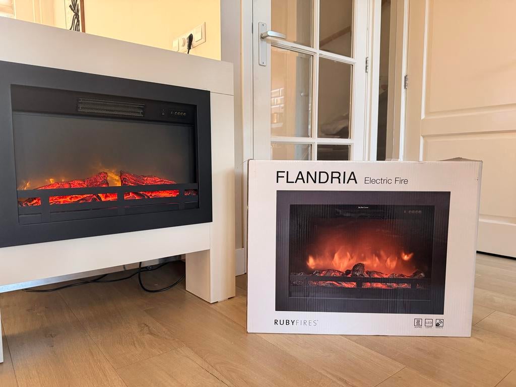 Flandria RubyFires Elektrische Haard, Ophalen of Verzenden, Zo goed als nieuw, Inbouwhaard, Elektrische haard
