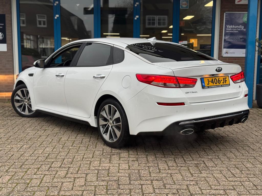 Kia OPTIMA S 2.4 AUT 2019 LEDER CLIMA LM APK NAP!, Auto's, Kia, Gebruikt, 4 cilinders, 2359 cc, Optima