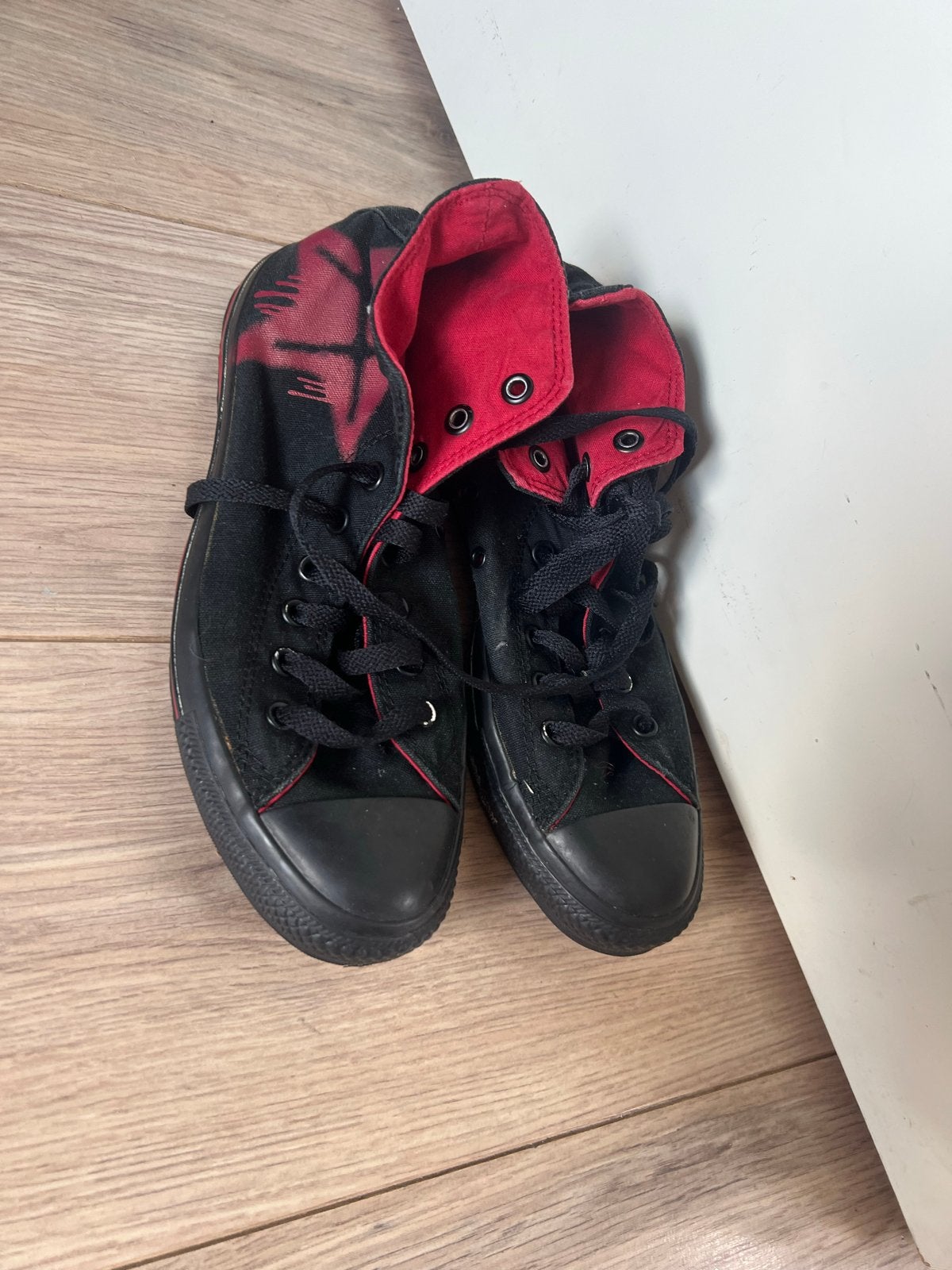 Converse, Zwart, Ophalen of Verzenden, Sneakers of Gympen, Zo goed als nieuw