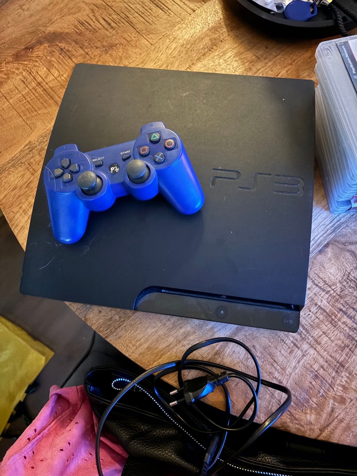 PS3 Slim met 1 controller en games, Ophalen of Verzenden, 120 GB, Met 1 controller, Slim
