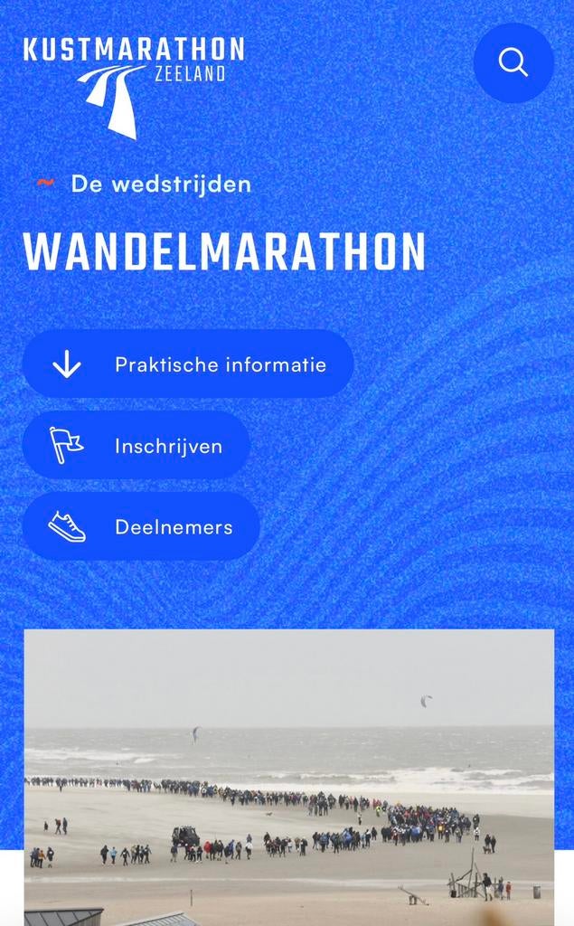 Kustmarathon startbewijs gevraagd, Ophalen of Verzenden, Nieuw, Overige typen, Overige merken