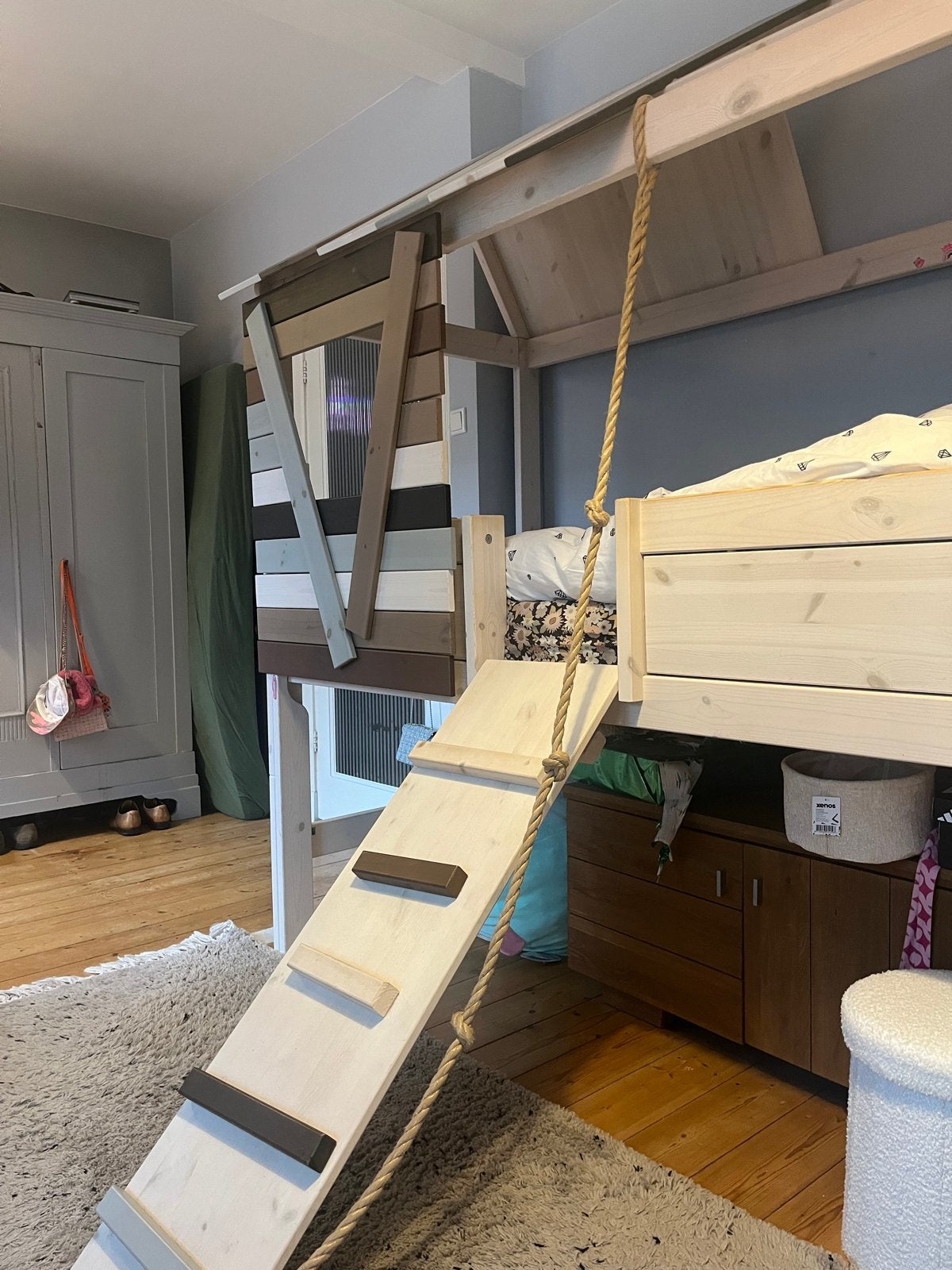 Lifetime Boomhutbed - Avontuurlijk Kinderbed, Ophalen, Gebruikt, Hoogslaper of Stapelbed, 100 cm of meer