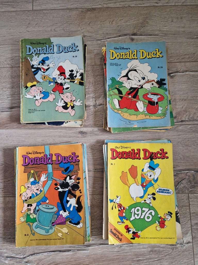 53 Donald Ducks uit 1976, Gelezen, Europa, Ophalen of Verzenden, Meerdere comics