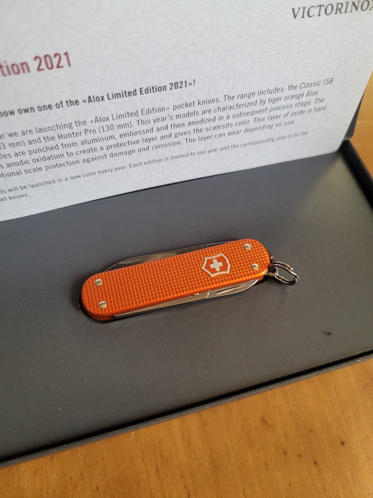 Victorinox Alox Limited Edition 2021 Classic zakmes, Ophalen of Verzenden, Nieuw