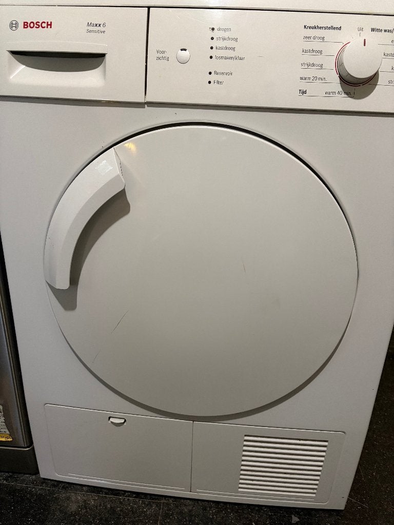 Droger Bosch Maxx 6 sensitive, Witgoed en Apparatuur, Ophalen, Gebruikt, 8 tot 10 kg, Voorlader