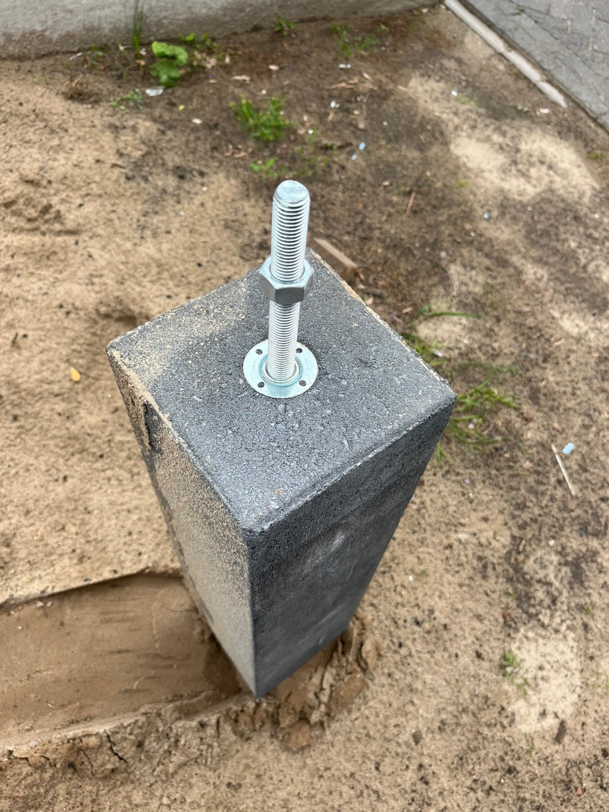 Beton poer, Ophalen