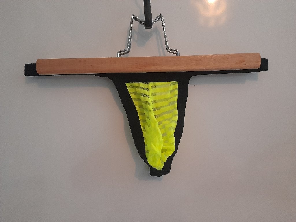 Gele Heren String Maat M, Kleding | Heren, Verzenden, Geel, Slip