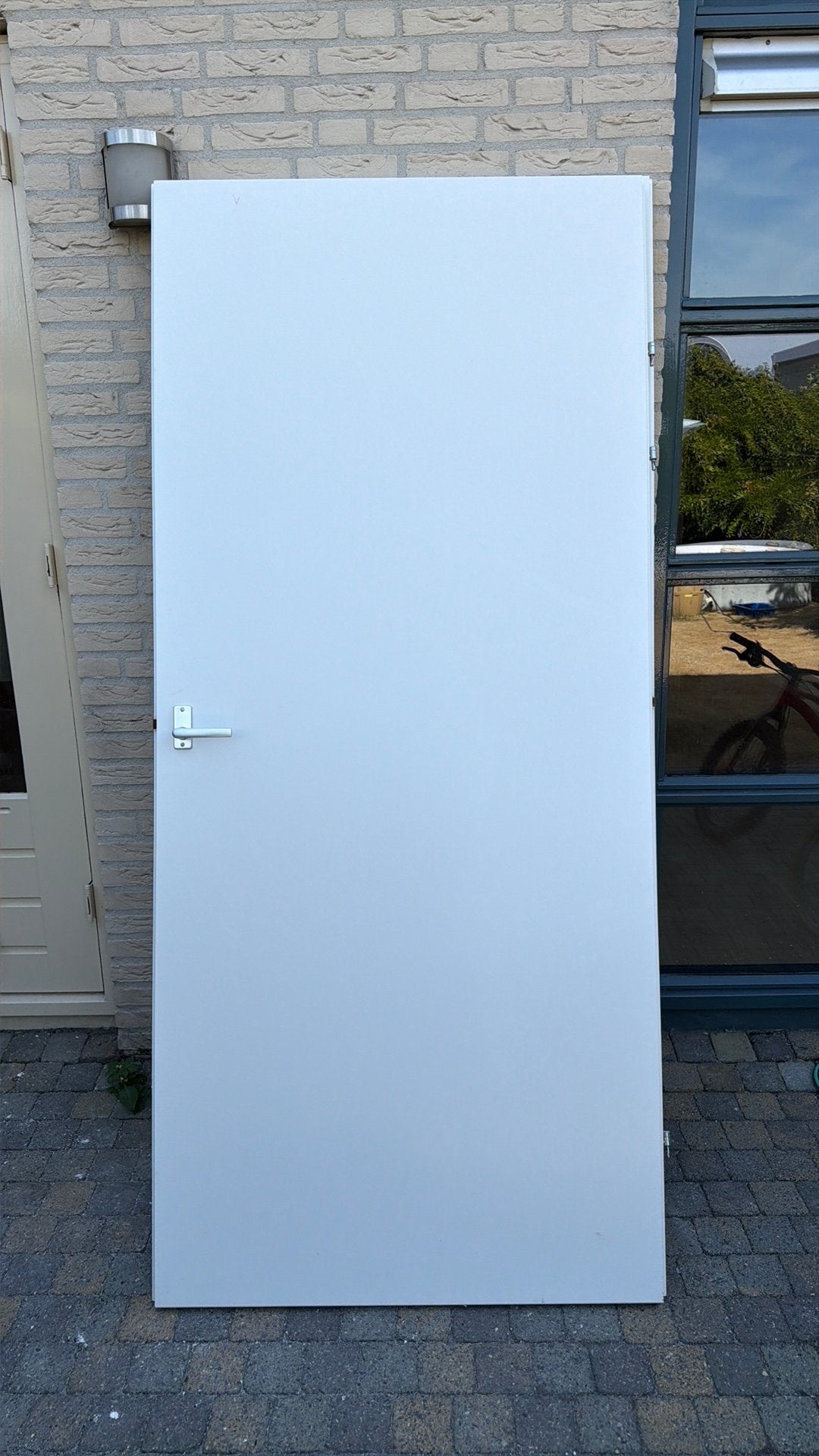 2 Svedex binnendeuren met nemef deurbeslag. 211,5 bij 93 cm, Minder dan 80 cm, Binnendeur, Svedex, Ophalen of Verzenden