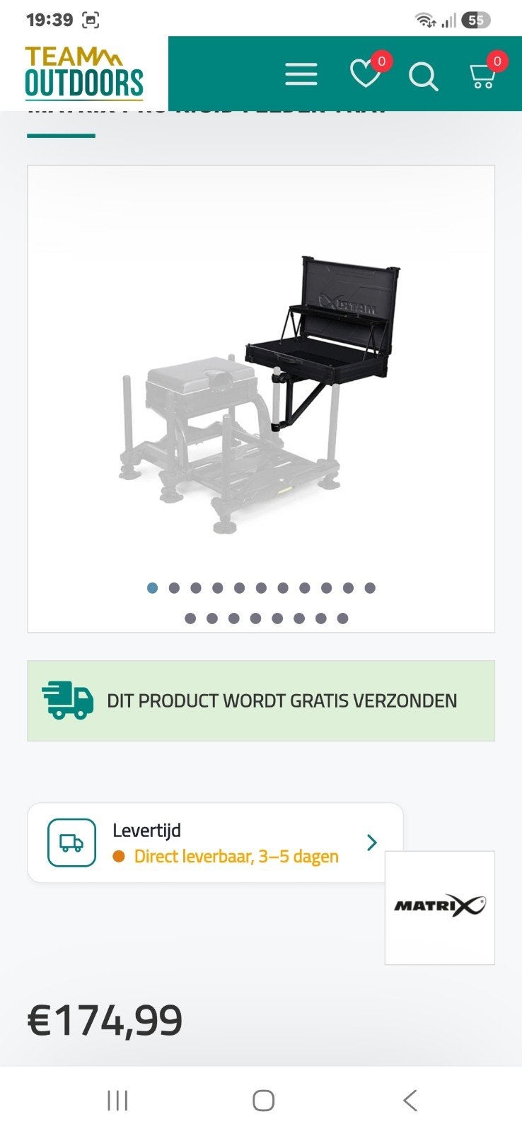 Matrix Side Tray XL -, Ophalen, Zo goed als nieuw, Overige typen