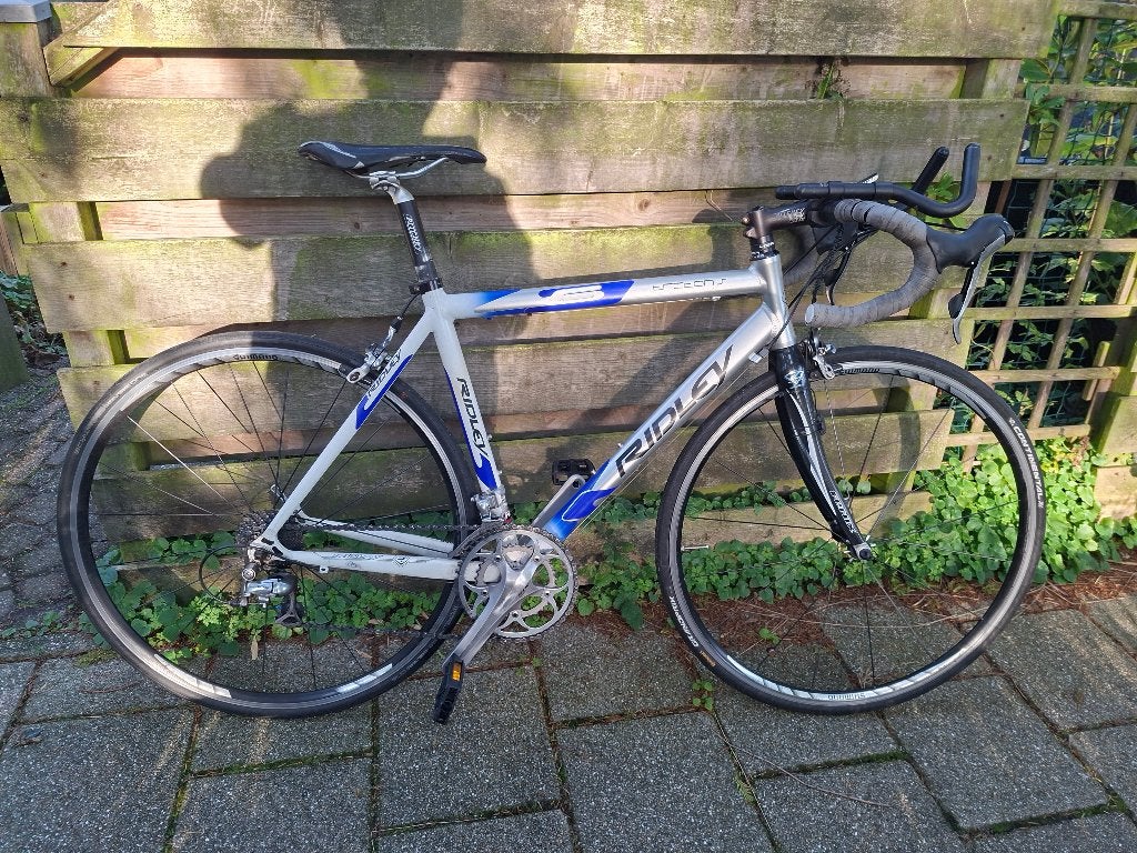 Ridley racefiets, Gebruikt, Velgrem, Versnellingen, 53 tot 57 cm