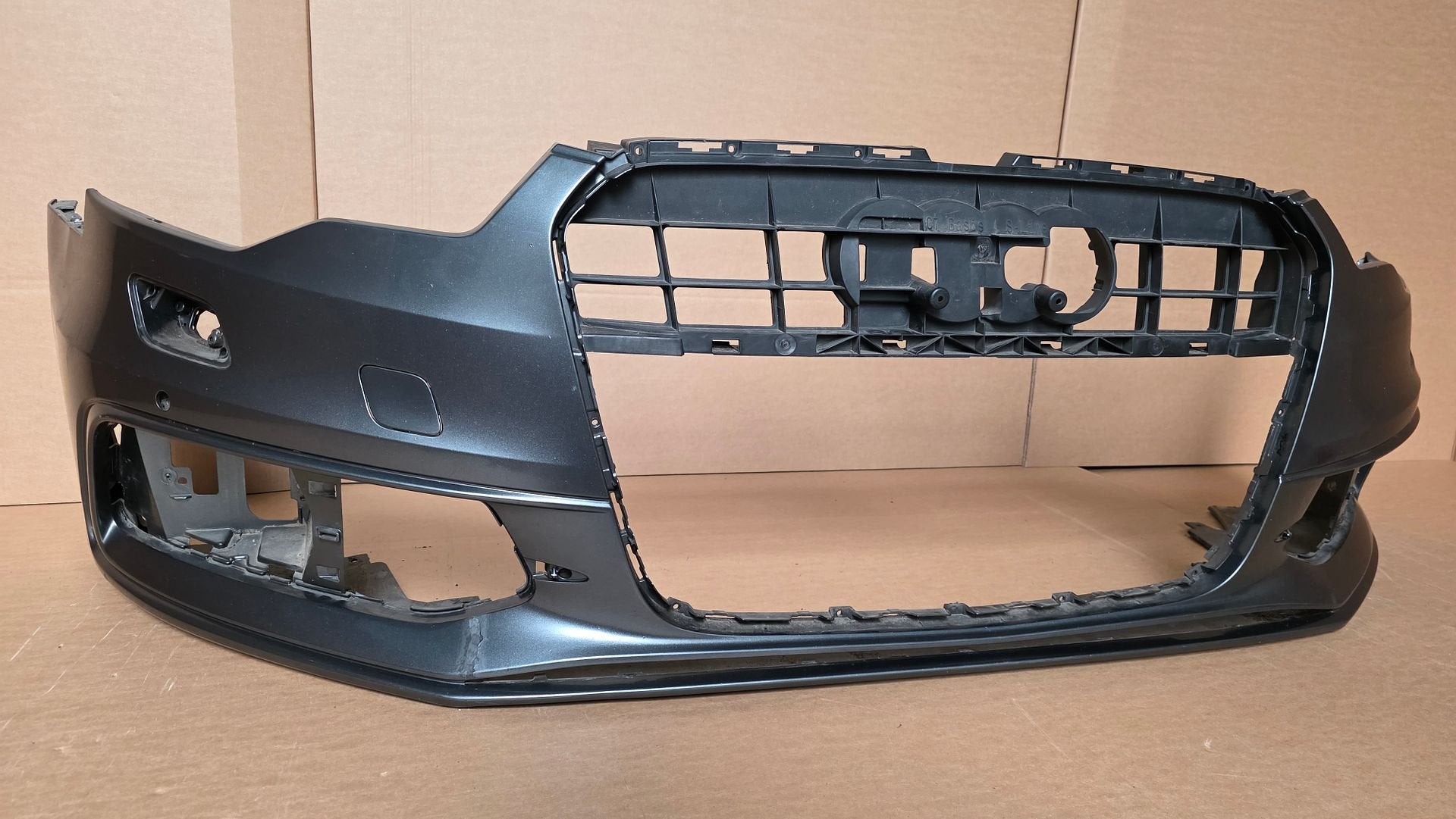 Voorbumper Audi A6 C7 4G S-line S6 4xPDC KLS 2011-2014 Origi, Gebruikt, -, Voor, Ophalen of Verzenden