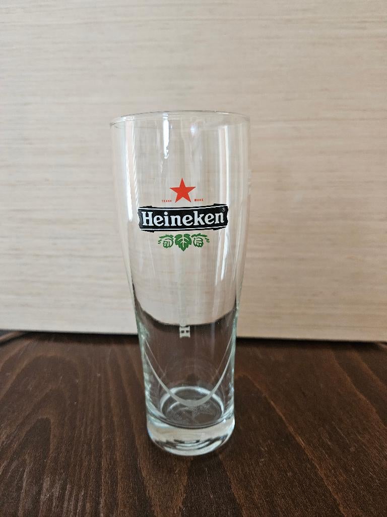 Heineken tapglas 0,25 liter, diverse glazen, Ophalen, Gebruikt, Glas of Glazen, Heineken
