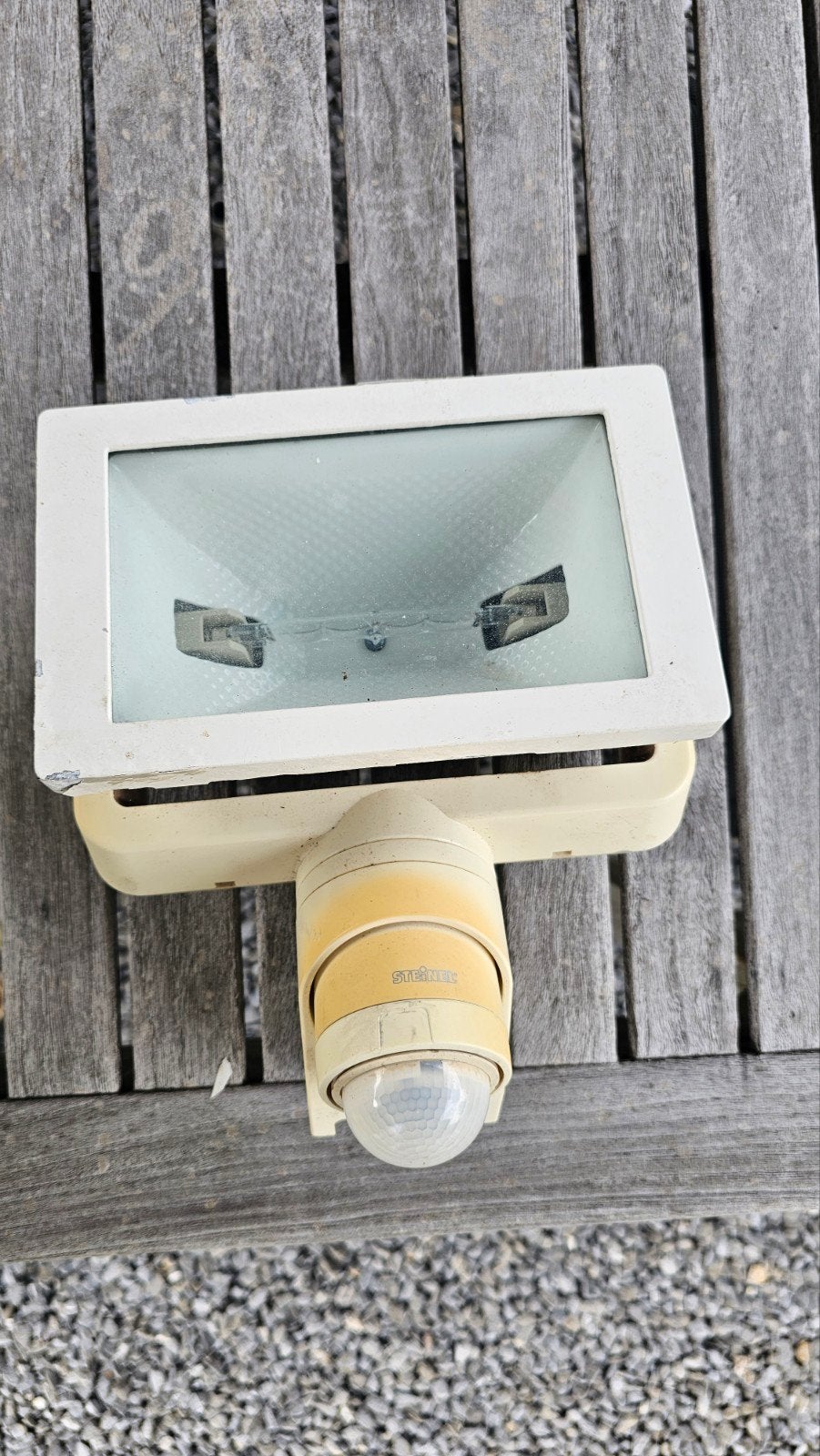 Steinel buitenlamp met bewegingssensor, Bewegingssensor, Gebruikt, Wandlamp, Ophalen of Verzenden