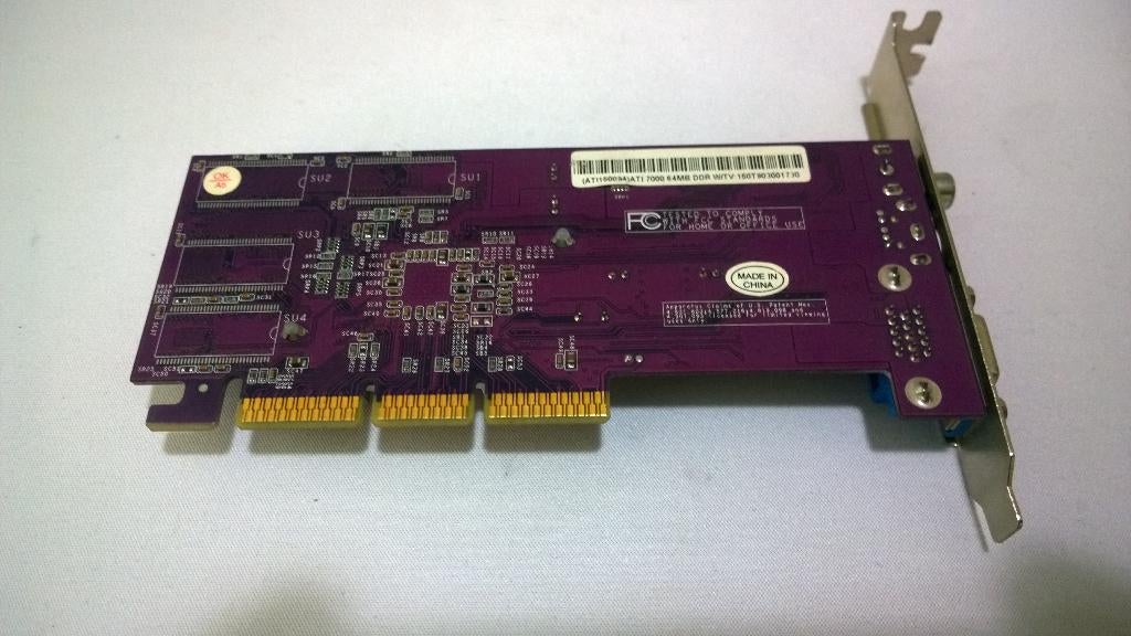 Retro ATI Radeon 7000 videokaart, AGP, Ophalen, ATI Radeon