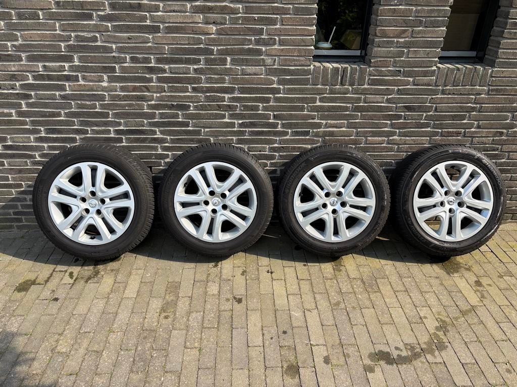 5x105 Opel Astra K velgen met Hankook 4-seizoenenbanden, Auto-onderdelen, Banden en Velgen, Ophalen, Velg(en), 16 inch, 205 mm