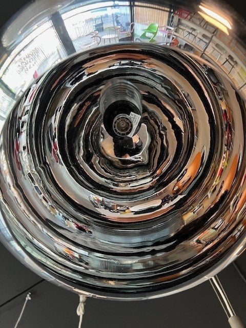 Fort Knox hanglampen 7x Viso lampen retro chroom prijs p/st, Kunststof, ., Vintage, Zo goed als nieuw