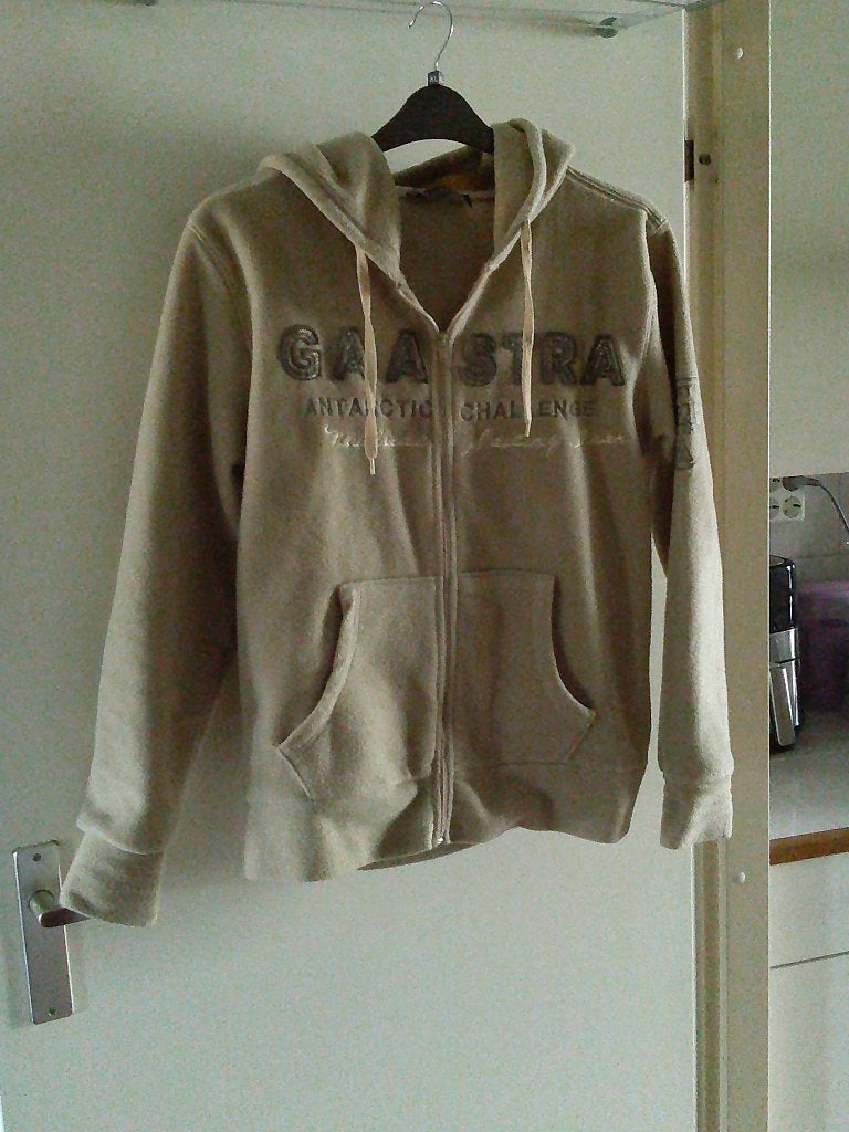 vest GAASTRA hoodie camel fleece 44 -GRATIS zend, Verzenden, Nieuw, Maat 42/44 (L), Bruin