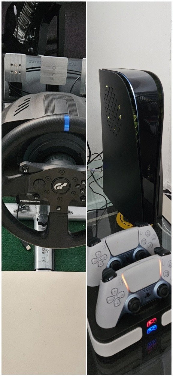 PS5 Disc + Playseat Evolution bundel + games, Spelcomputers en Games, Spelcomputers | Sony PlayStation 5, Zo goed als nieuw, Ophalen