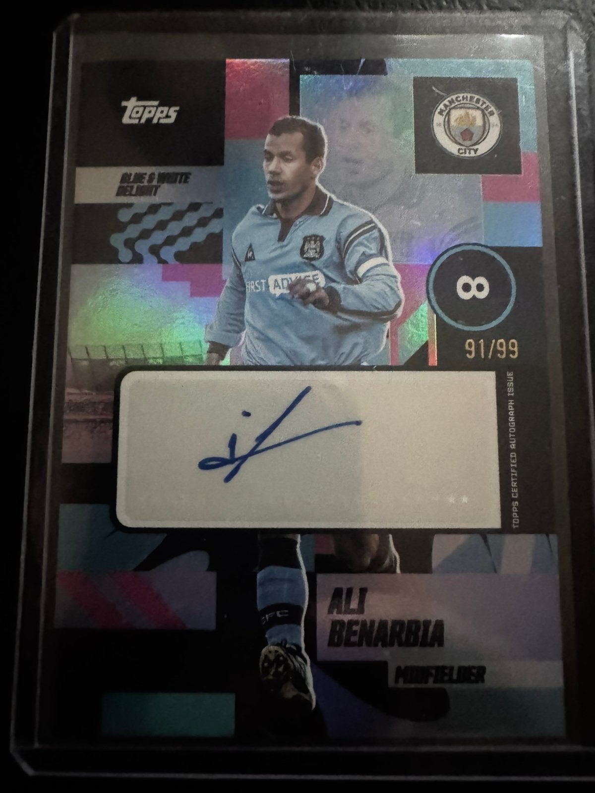 Ali Benarbia Auto /99 Topps Man City, Ophalen of Verzenden, Zo goed als nieuw