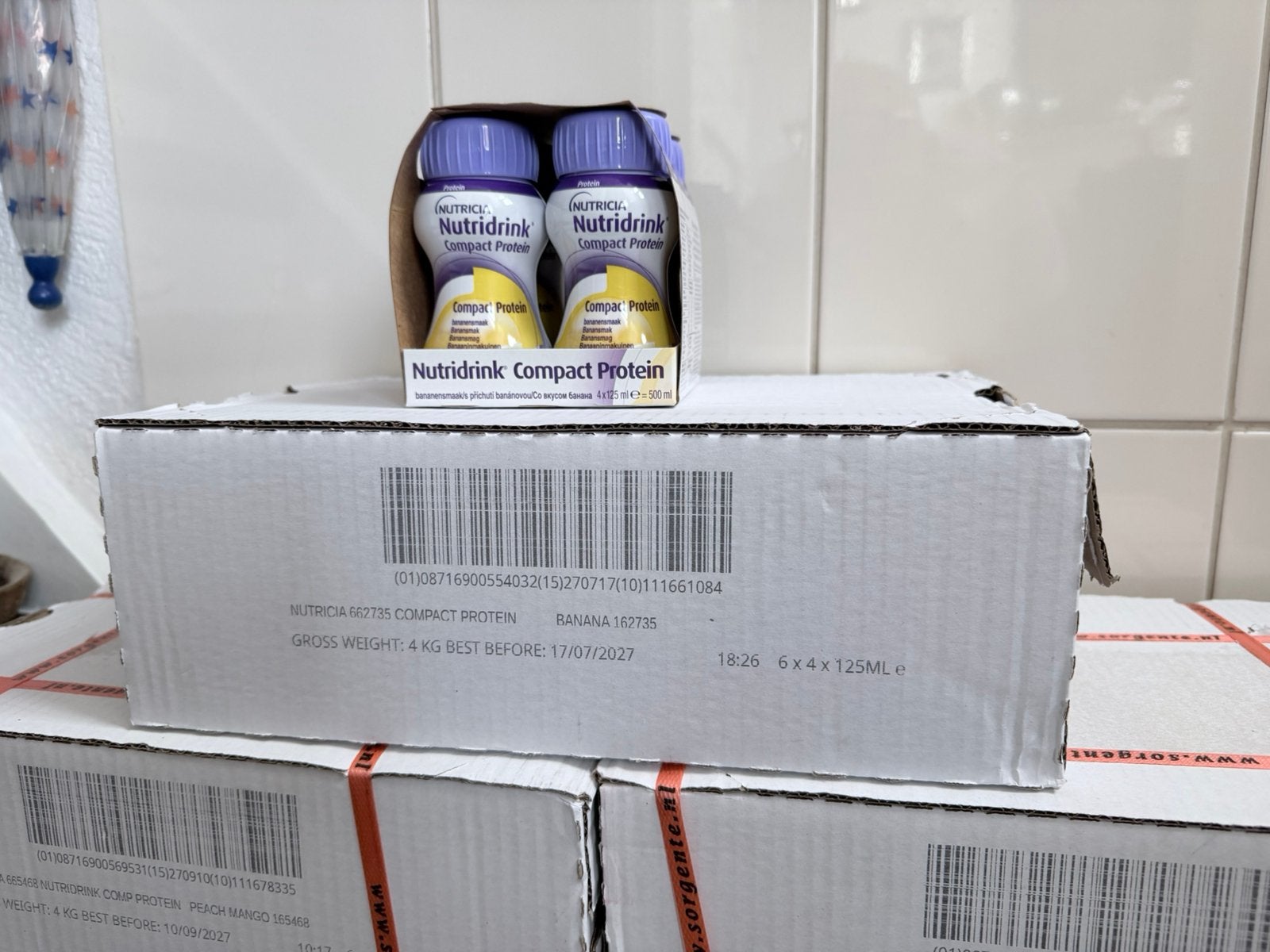 Nutricia drinkvoeding 120 stuks 60,00 euro, Ophalen, Nieuw, Poeder of Drank